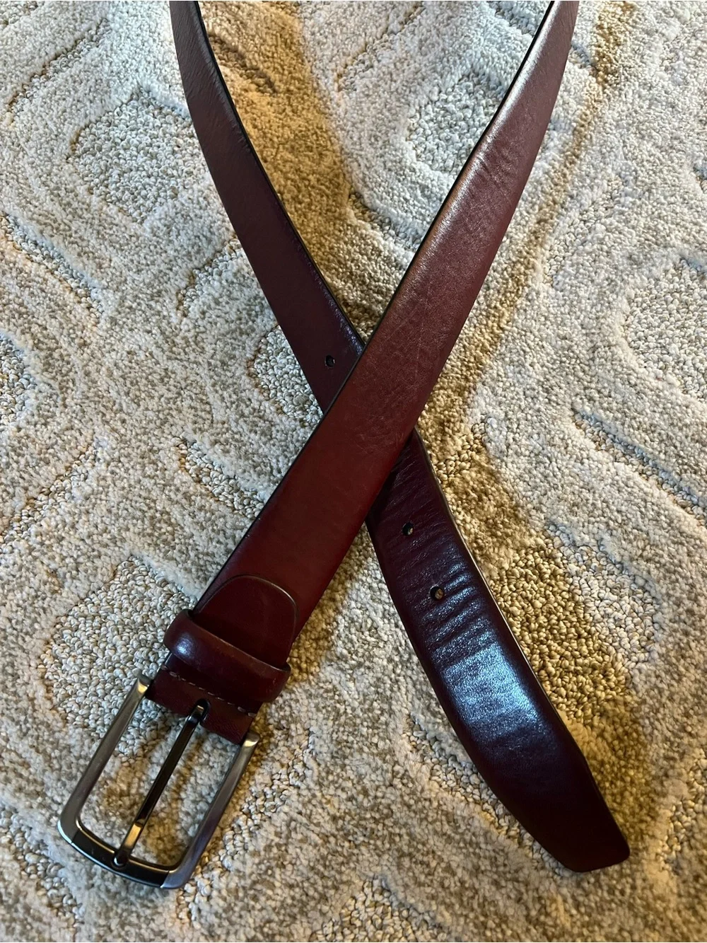 Bosca Men's Belt Old Leather Napoli Dark Brown Size 44/110